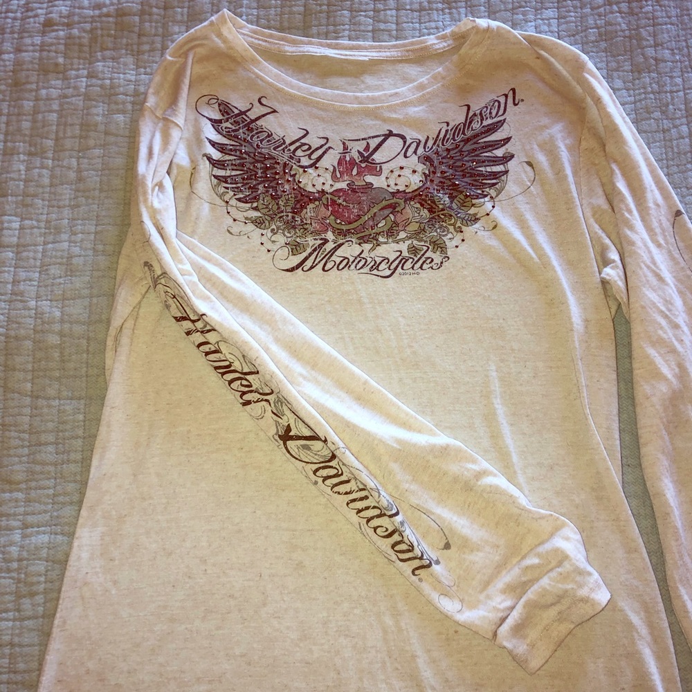 ***Women's sheer long-sleeve Harley-Davidson tee**
